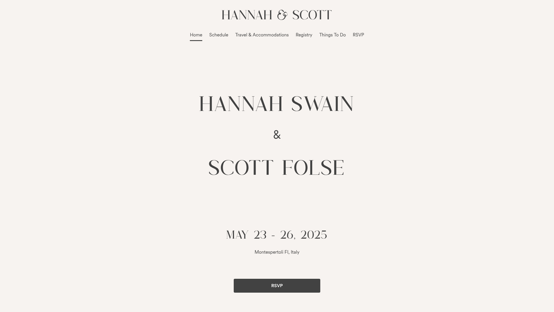 Hannah & Scott — Italy 2025 (Zola)